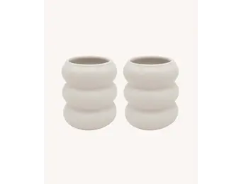 Bubble Mokken Beige | Keramiek | 400 ml - 2 stuks