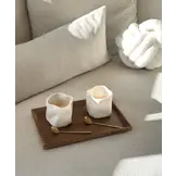 Wave Mokken Beige | Keramiek | 350 ml - 2 stuks