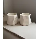 Wave Mokken Beige | Keramiek | 350 ml - 2 stuks