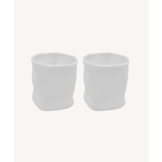 Wave Mokken Wit | Keramiek | 350 ml - 2 stuks