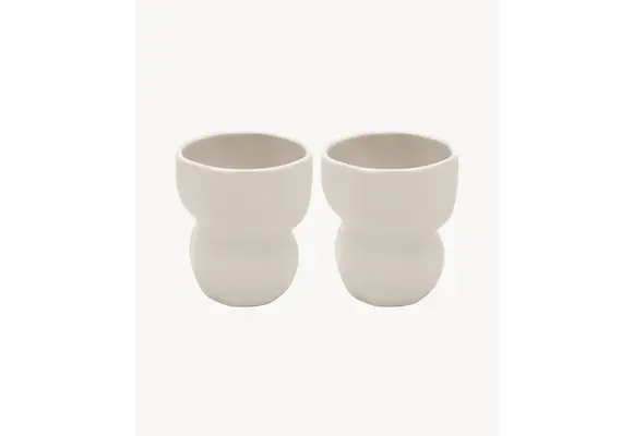 Luna Mokken Beige | Keramiek | 300 ml - 2 stuks