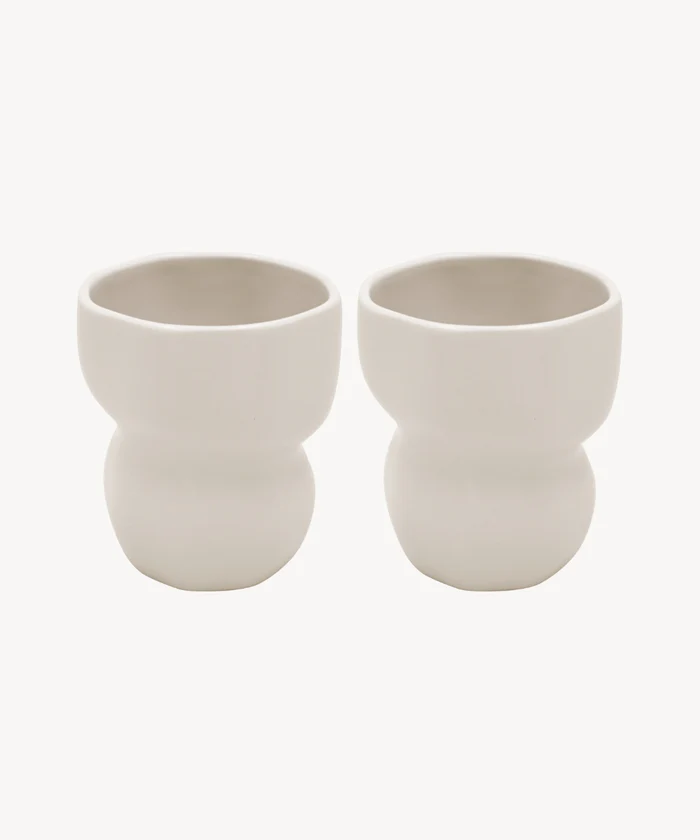 Luna Mokken Beige | Keramiek | 300 ml - 2 stuks