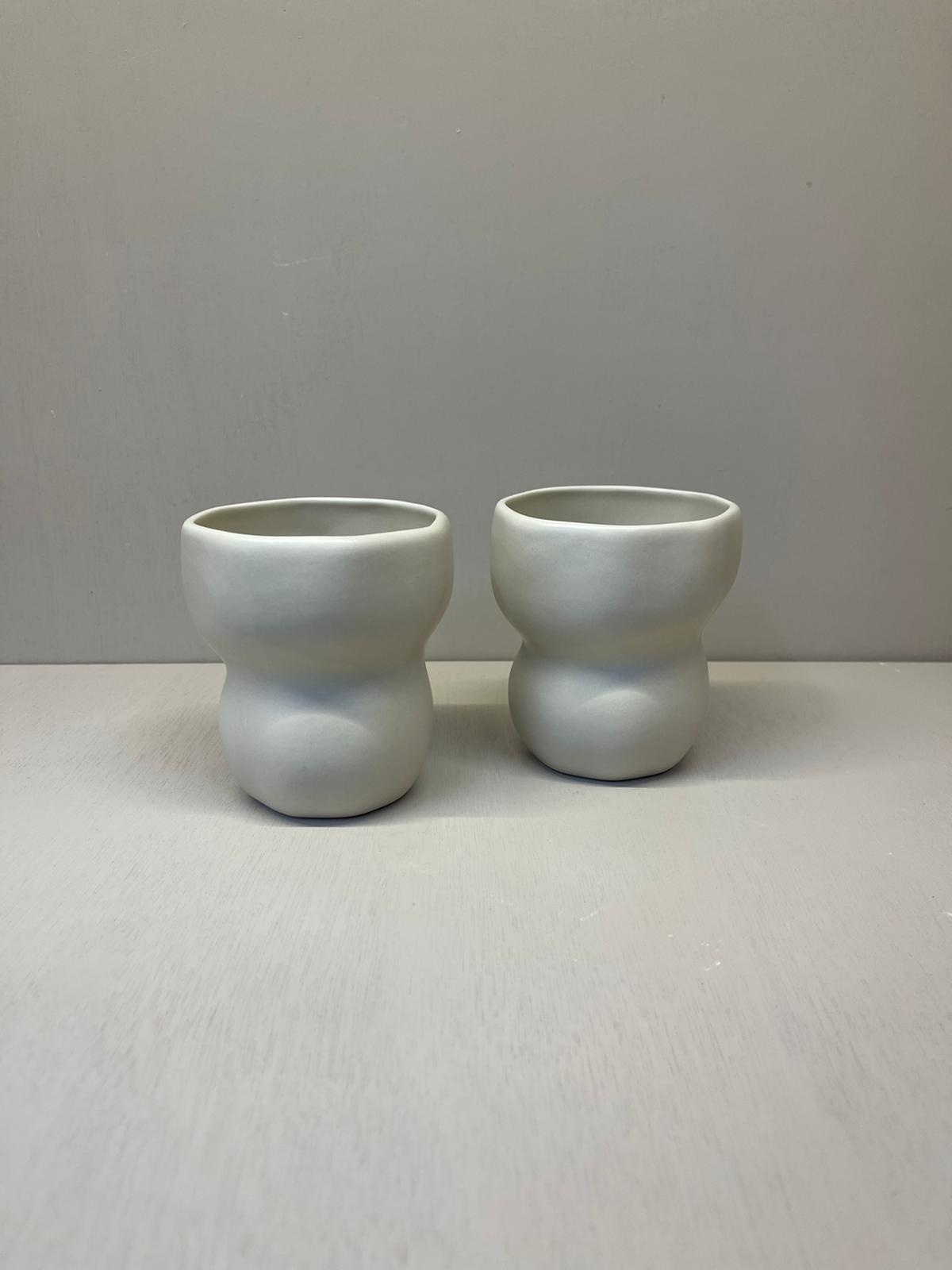 Luna Mokken Beige | Keramiek | 300 ml - 2 stuks