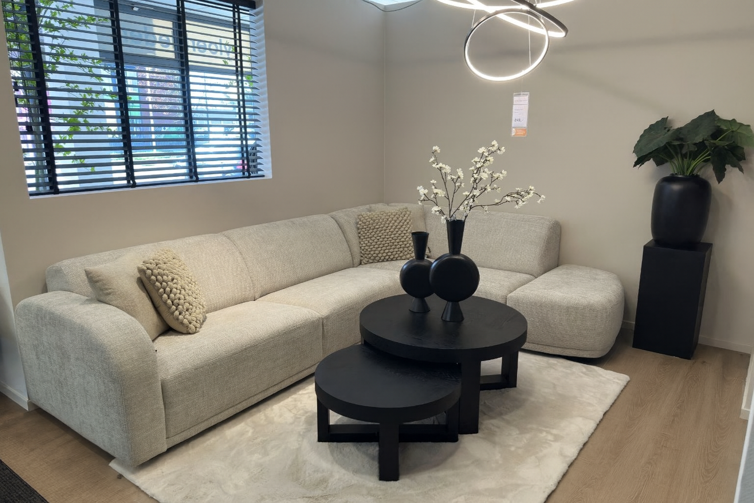 Hoekbank Luna - Naturel kleurig