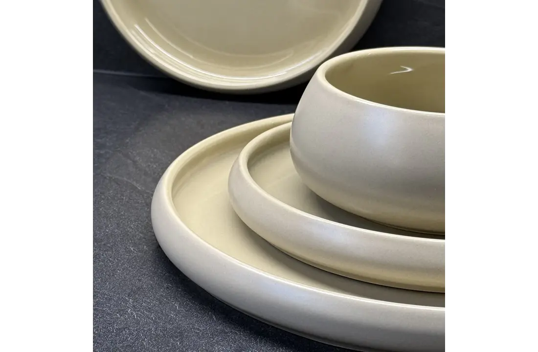 Chubby Serviesset Mat Beige - 24 delig - porselein