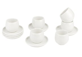 Koffieset Egg | 12-delig | Wit