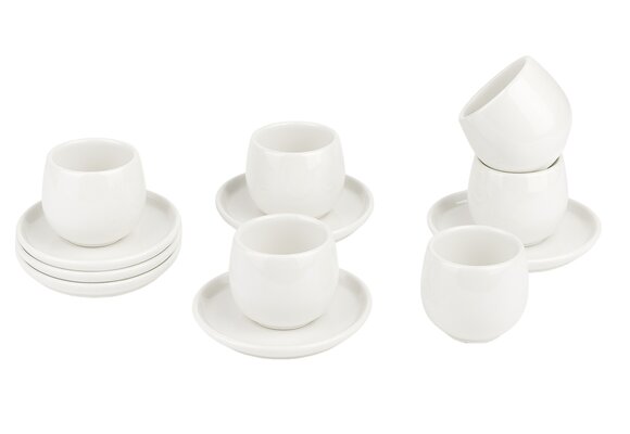Koffieset Egg | 12-delig | Wit