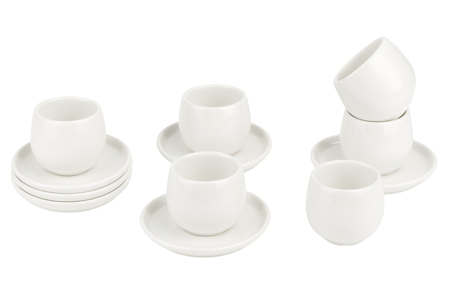 Koffieset Egg | 12-delig | Wit | 200 ml
