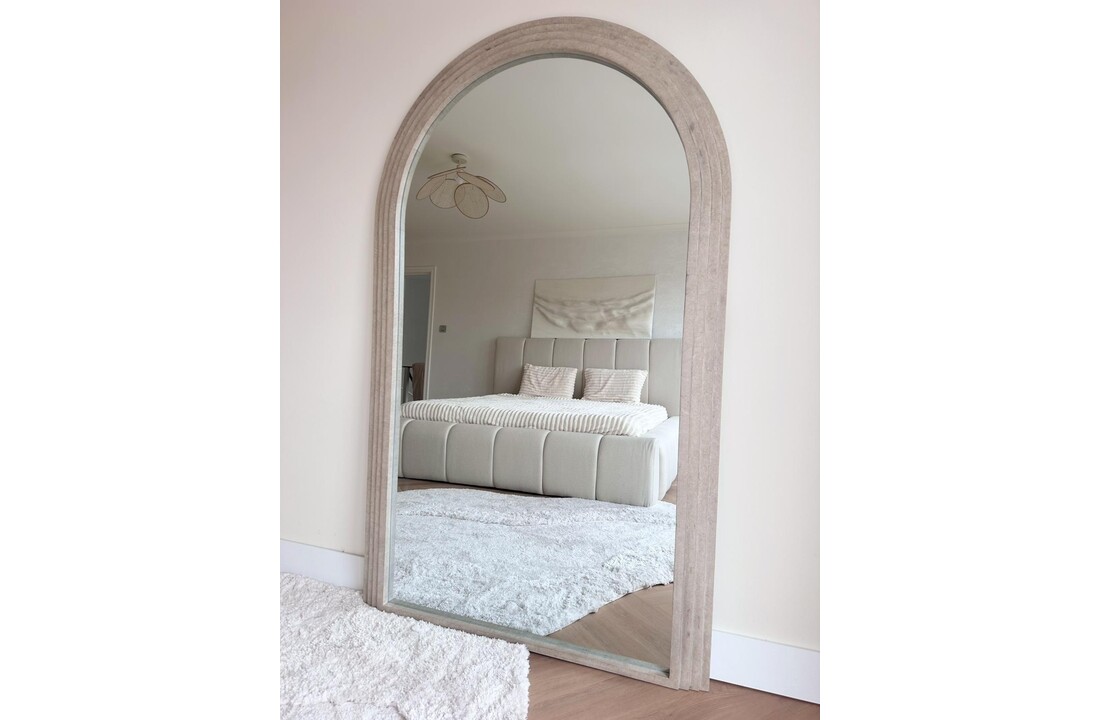 Boogspiegel Arch Sand 110x180 cm  - japandi en minimalistisch