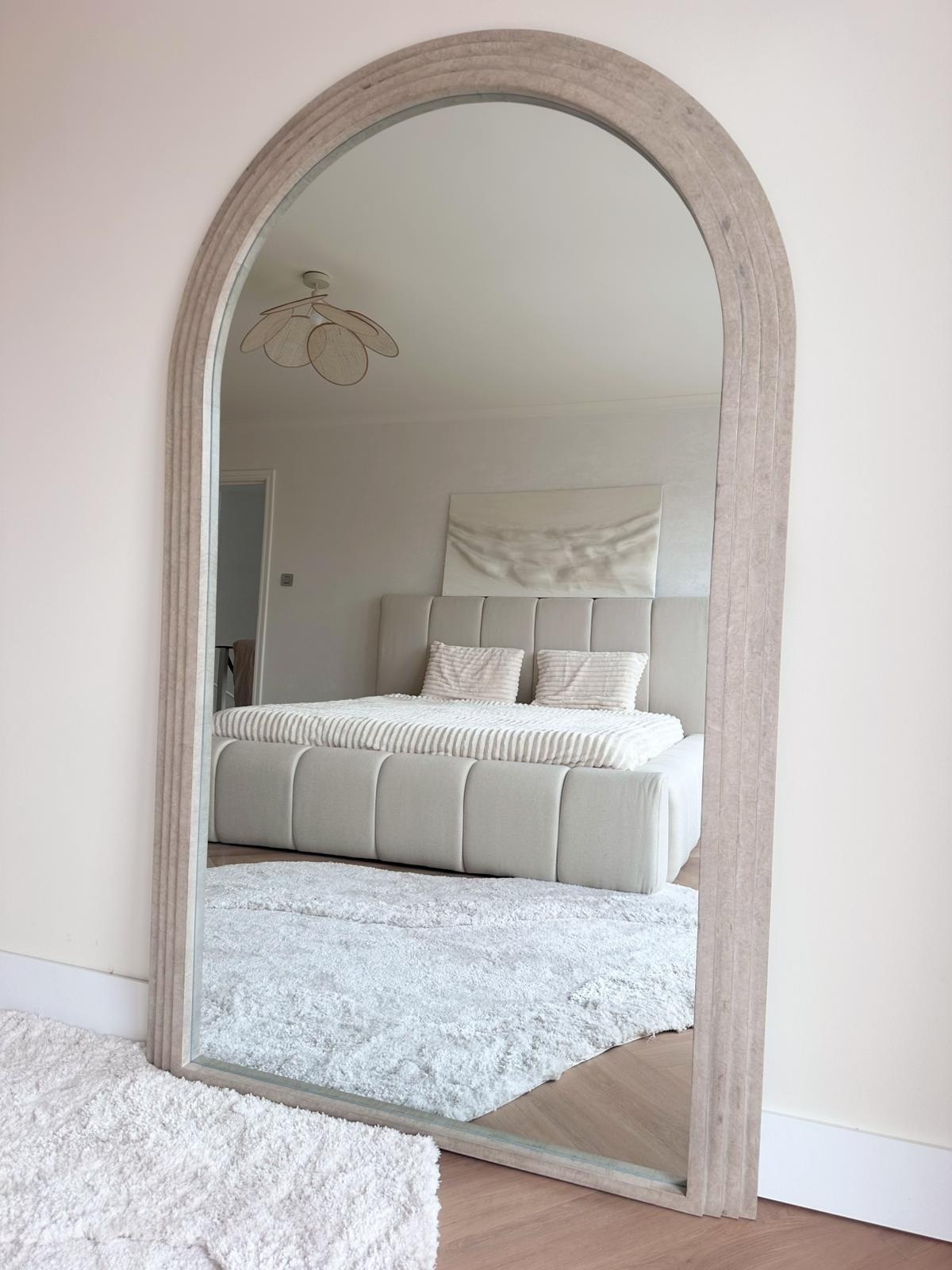 Boogspiegel Arch Sand 110x180 cm  - japandi en minimalistisch