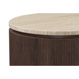 Salontafel Portofino - Travertin | Ovaal - 130 x 80 cm - Bruin