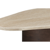 Salontafel Portofino | Organisch Travertin - Bruin | Ovale poot - 130 x 80 cm