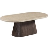 Salontafel Portofino | Ovaal | Travertin - Bruin
