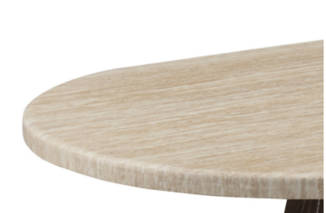 Salontafel Portofino | Ovaal | Travertin - Bruin