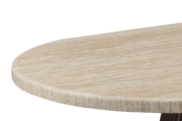 Salontafel Portofino | Ovaal | Travertin - Bruin