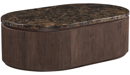 Salontafel Portofino - Bruin marmer | Ovaal - Bruin