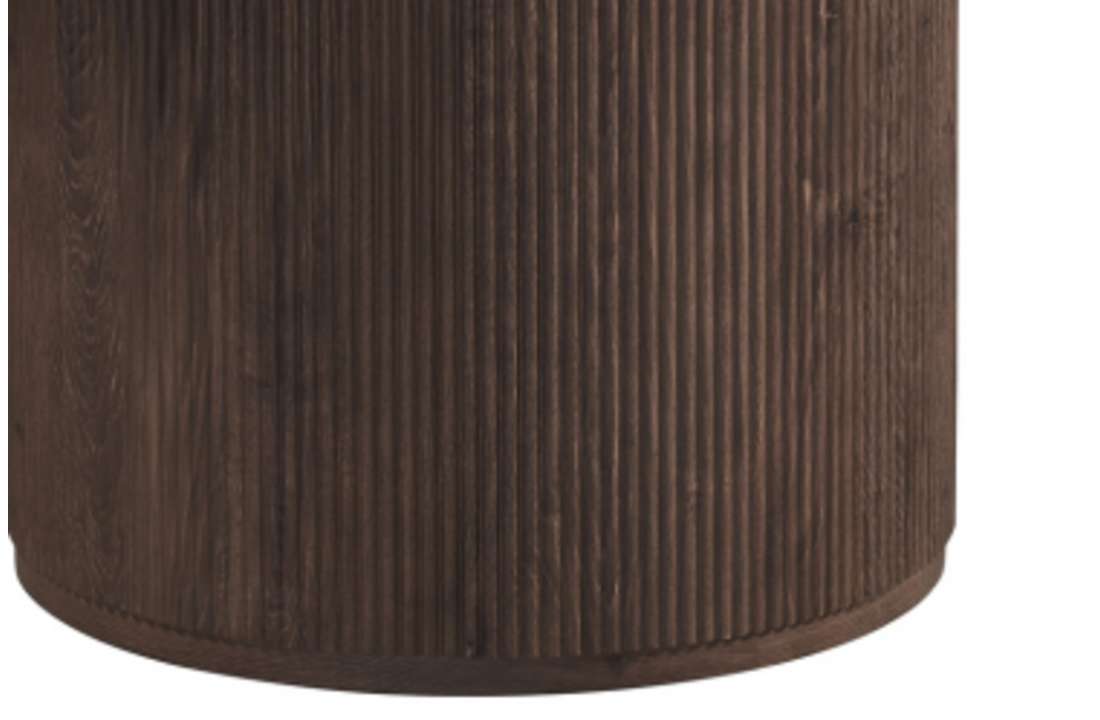 Eettafel Portofino - Travertin marmer | Rond - Geribbeld