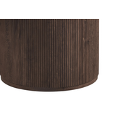 Eettafel Portofino - Travertin marmer | Rond - Geribbeld