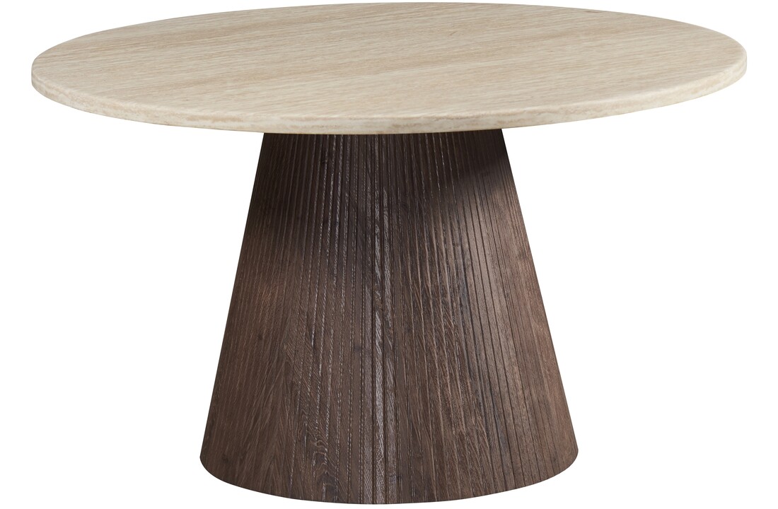 Eettafel Portofino - Travertin marmer | Rond
