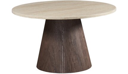 Eettafel Portofino - Travertin marmer | Rond