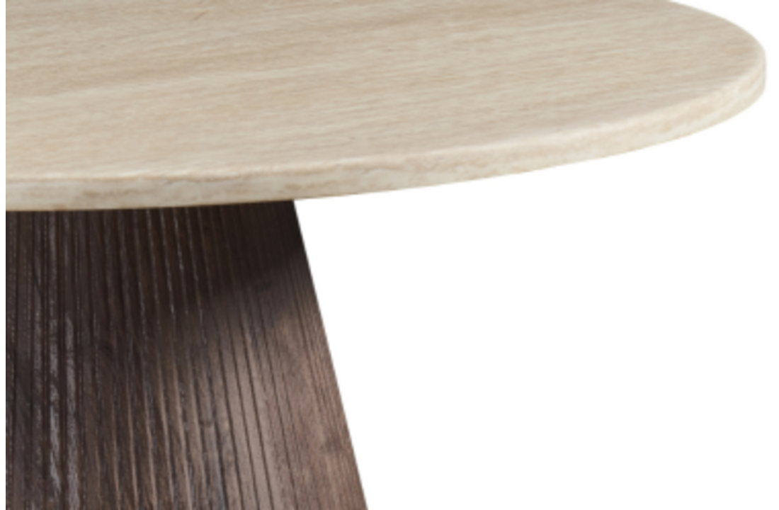 Eettafel Portofino - Travertin marmer | Rond