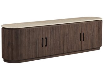 Tv-meubel Portofino  - Travertin | Ovaal - Bruin