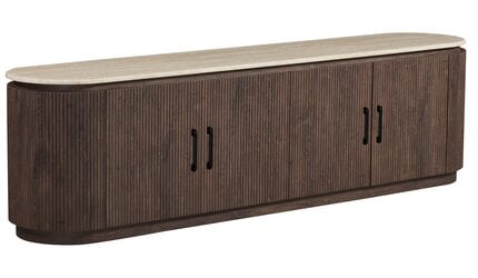 Tv-meubel Portofino  - Travertin | Ovaal - Bruin