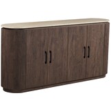 Dressoir Portofino  - Travertin | Ovaal - Bruin - L180 x B40 x H85 cm