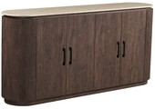 Dressoir Portofino  180 cm - Travertin | Ovaal - Bruin