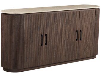 Dressoir Portofino 180 cm - Travertin | Ovaal - Bruin