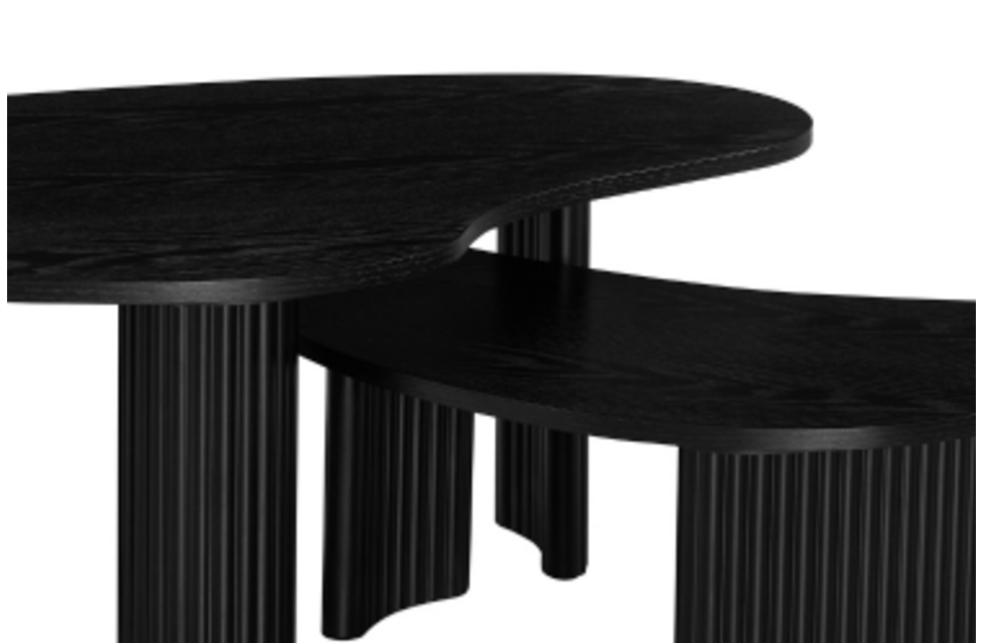 Salontafel Madison - Zwart eiken | set van 2