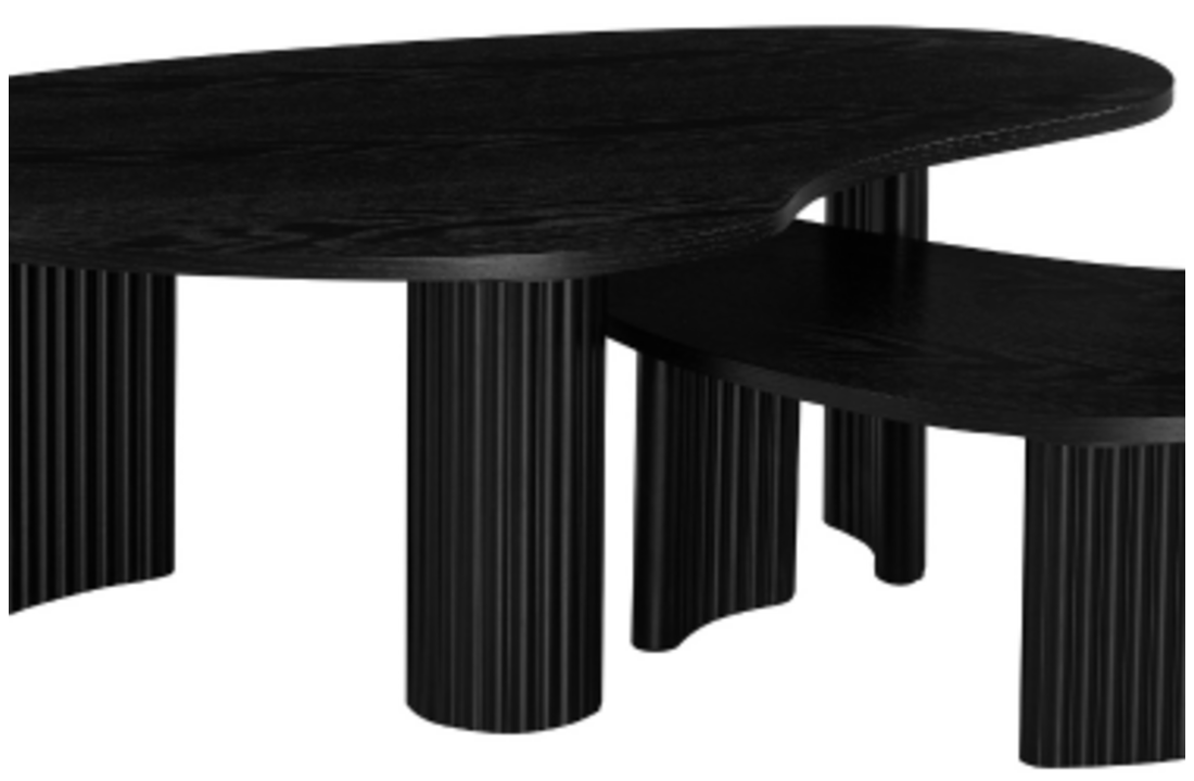 Salontafel Madison - Zwart eiken | set van 2