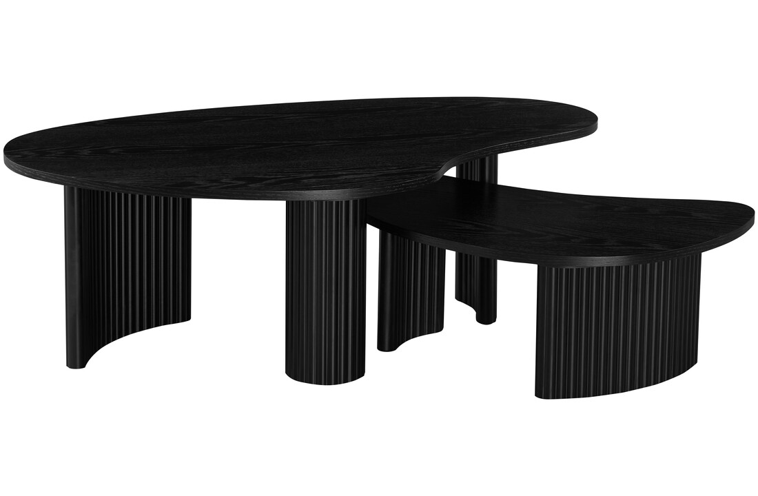 Salontafel Madison - Zwart eiken | set van 2