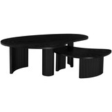 Salontafel Madison - Zwart eiken | set van 2