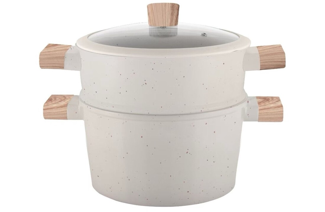 Hakal Couscous Pan | 3-in-1 | 6.5 Liter | Wit