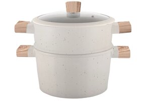 Hakal Couscous Pan | 3-in-1 | 5 Liter | Wit