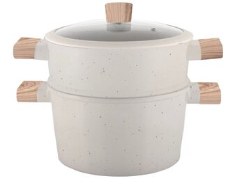 Hakal Couscous Pan | 3-in-1 | 5 Liter | Wit