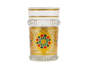 Marokkaanse Theeglazen Riad - Goud - set van 12