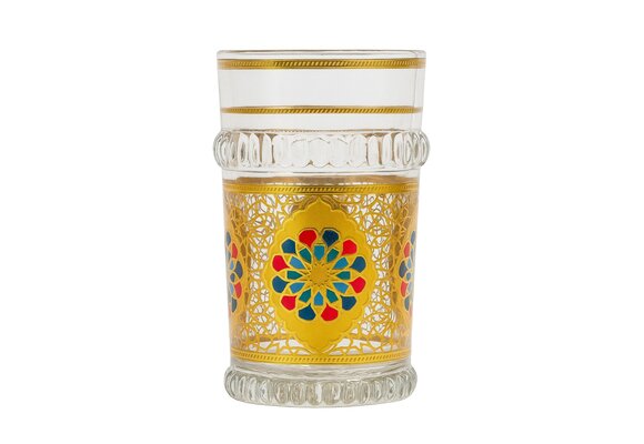 Marokkaanse Theeglazen Riad - Goud - set van 12