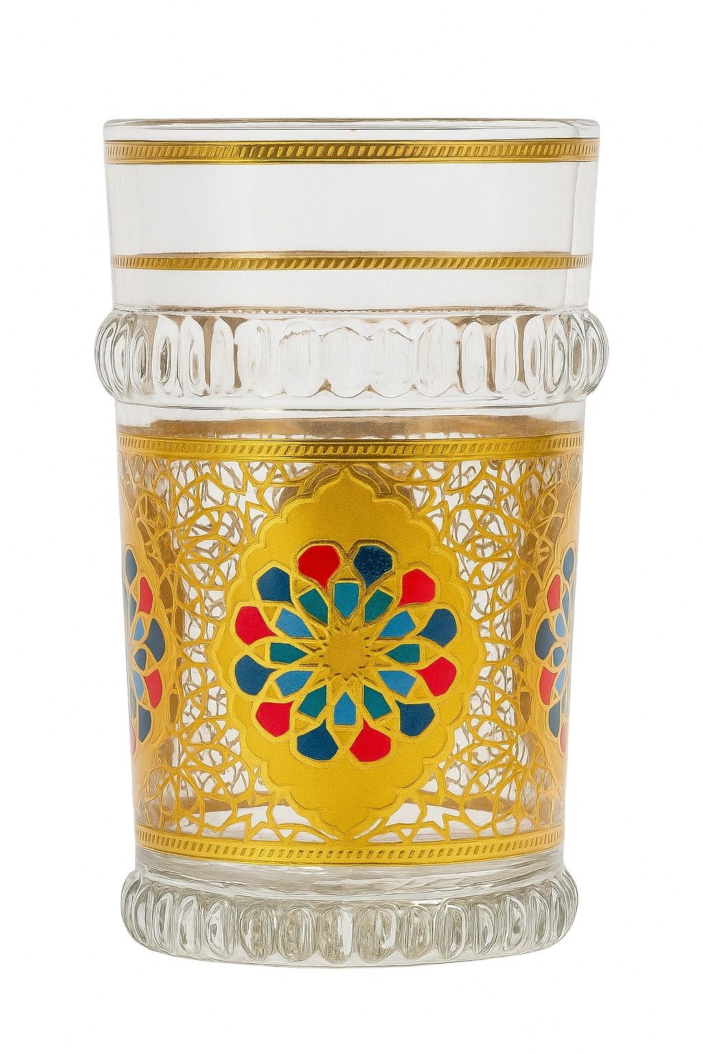 Marokkaanse Theeglazen Riad - Goud - set van 12