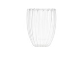 Dubbelwandige Glas Ribbel - 320 ML