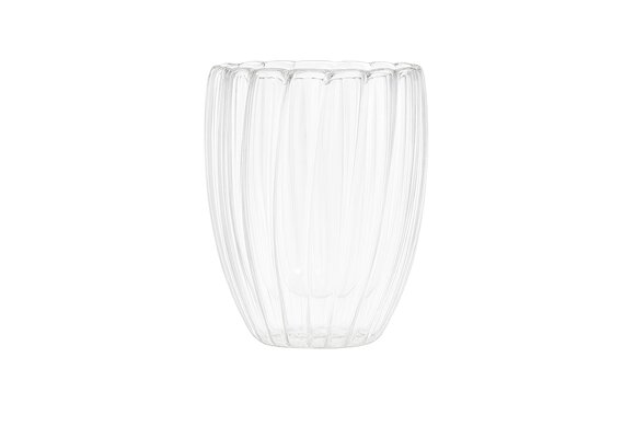 Dubbelwandige Glas Ribbel - 320 ML