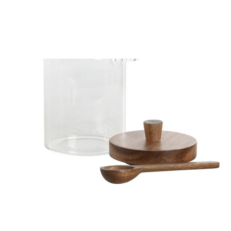 Voorraadpot Woody met lepel - 650 ML