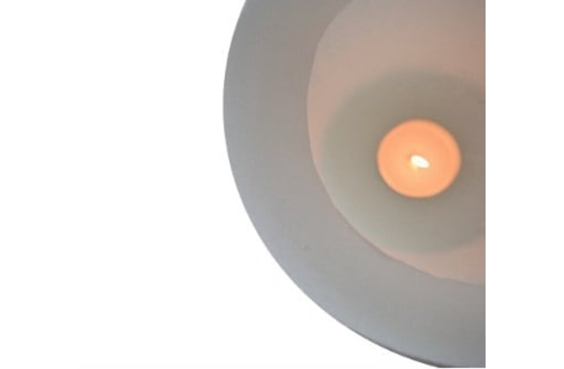 Luxe Windlicht op pilaar Crème - 3 stuks: H90 + H110 + H130 cm - Bruin glas