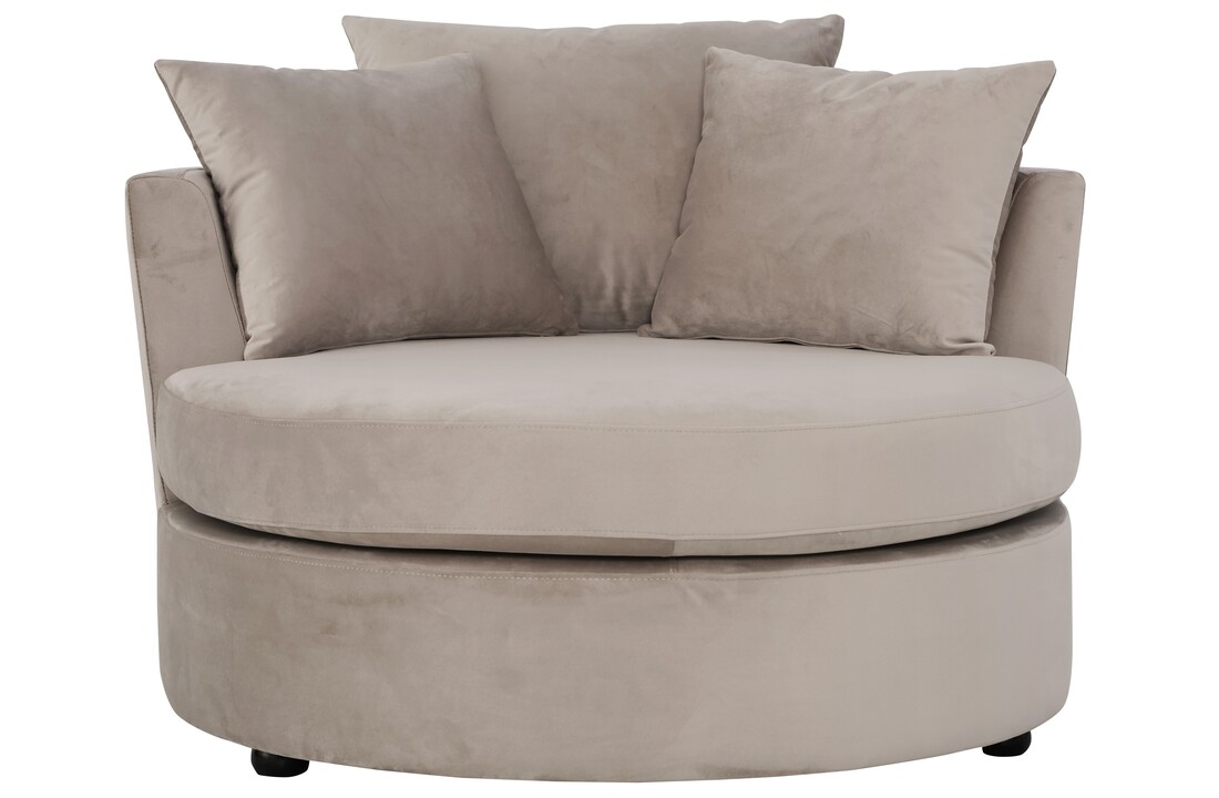 Loveseat Siena - Taupe velvet - Quartz 903