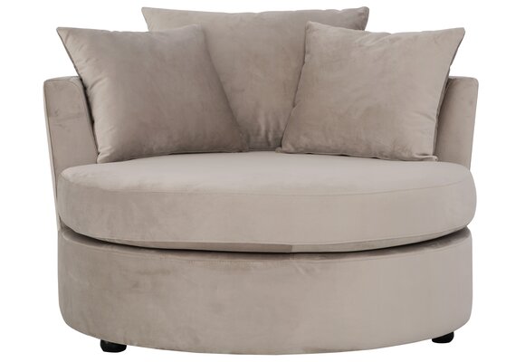 Loveseat Siena - Taupe velvet - Quartz 903