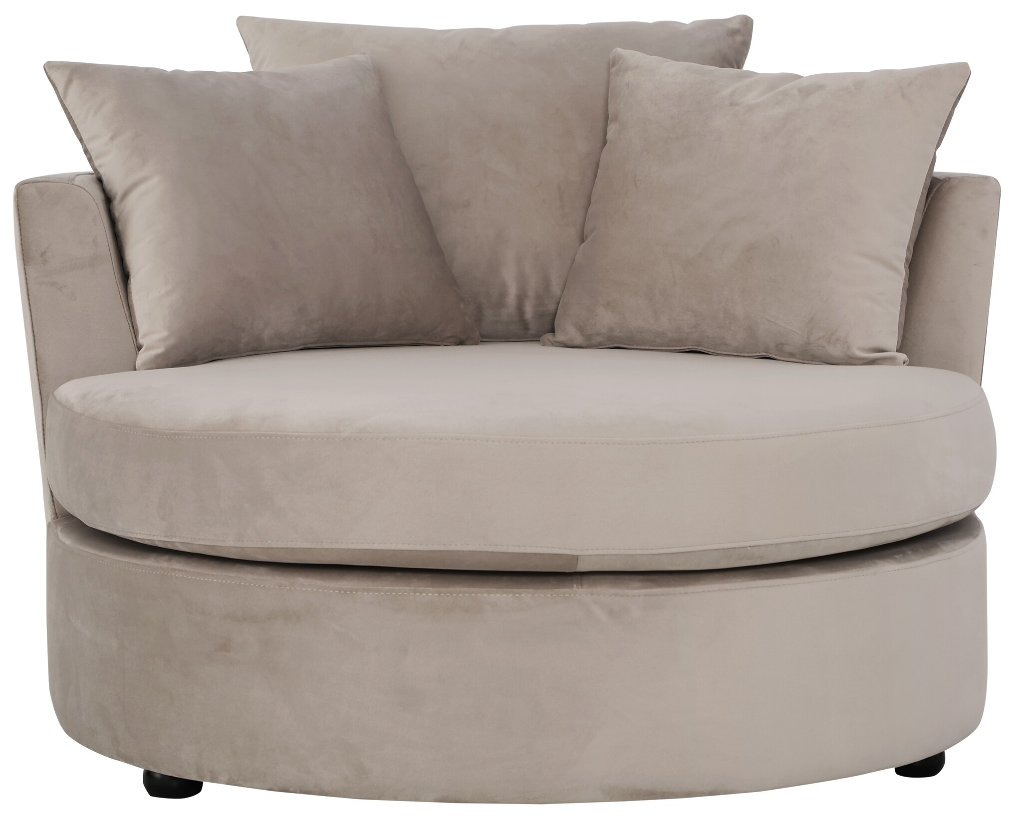 Loveseat Siena - Taupe velvet - Quartz 903