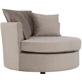 Loveseat Siena - Taupe velvet - Quartz 903