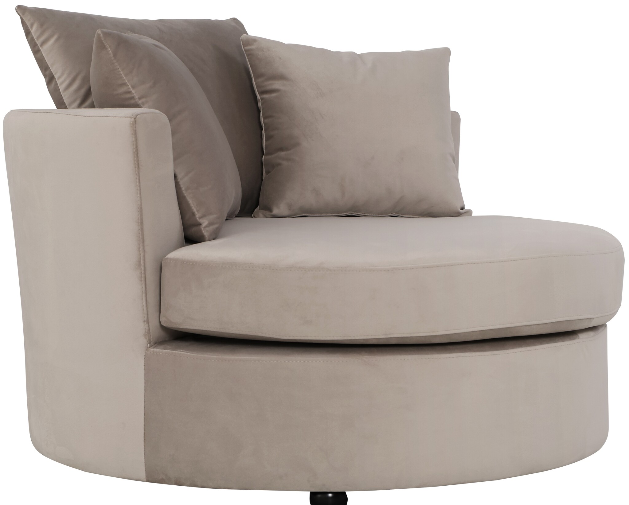 Loveseat Siena - Taupe velvet - Quartz 903