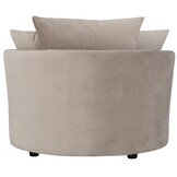Loveseat Siena - Taupe velvet - Quartz 903